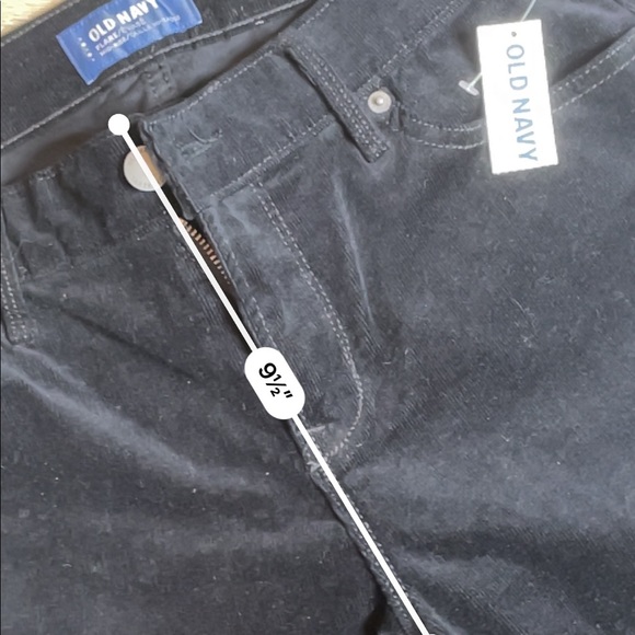 Old navy black mid ride flare faux suede pants - Picture 5 of 7
